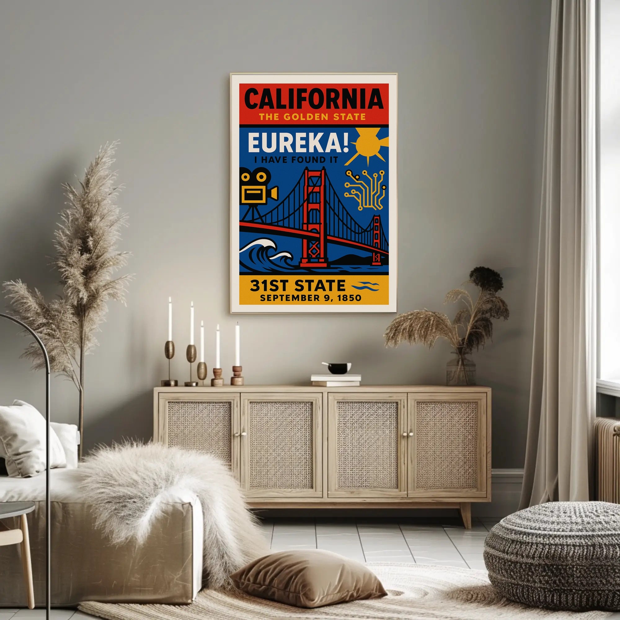 California's Iconic Diversity: Cultural or Heritage Poster