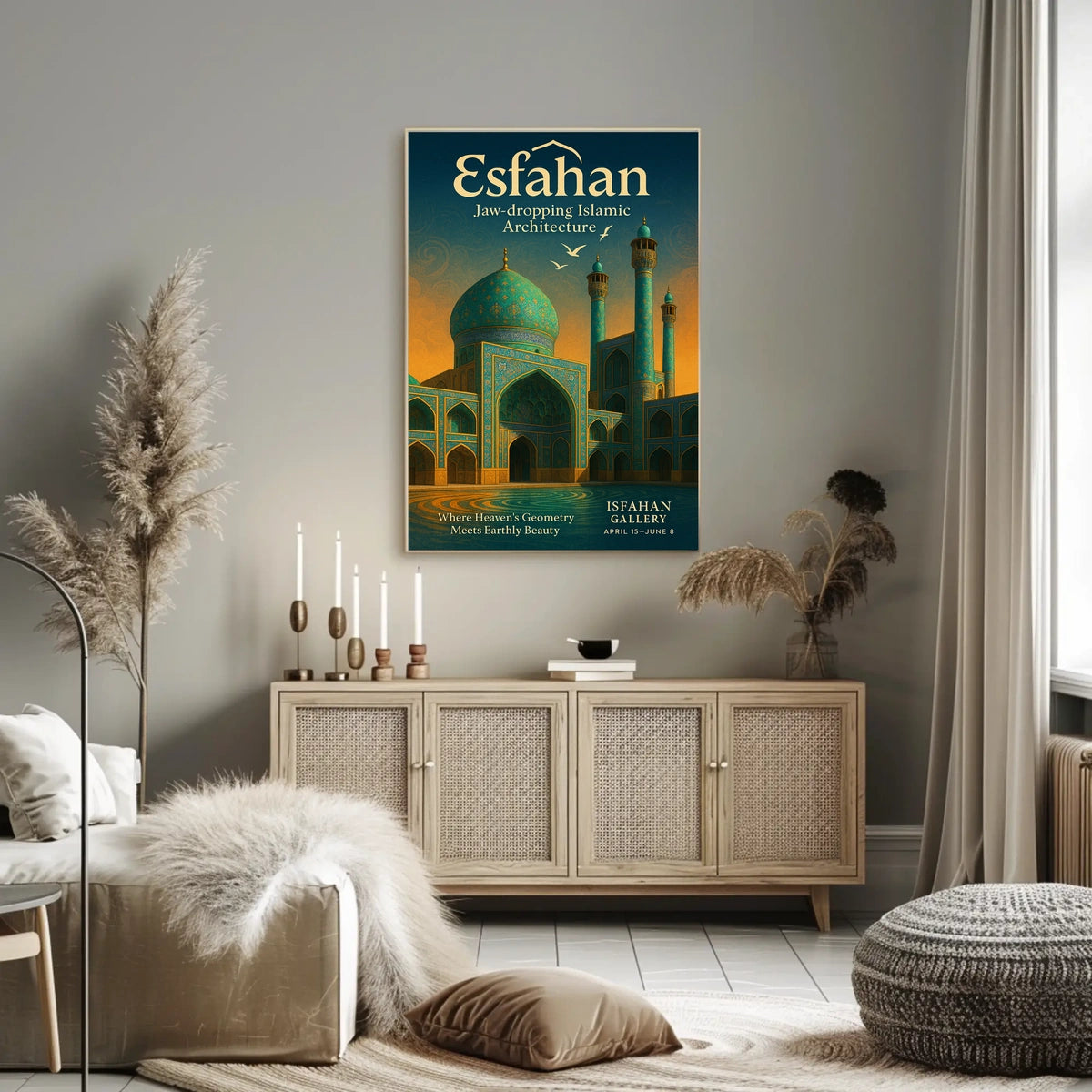 Esfahan Where HeavenS Geometry Meets Poster