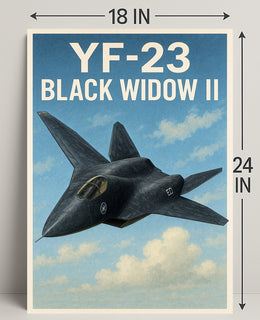 YF-23 Black Widow II Poster PosterGoat