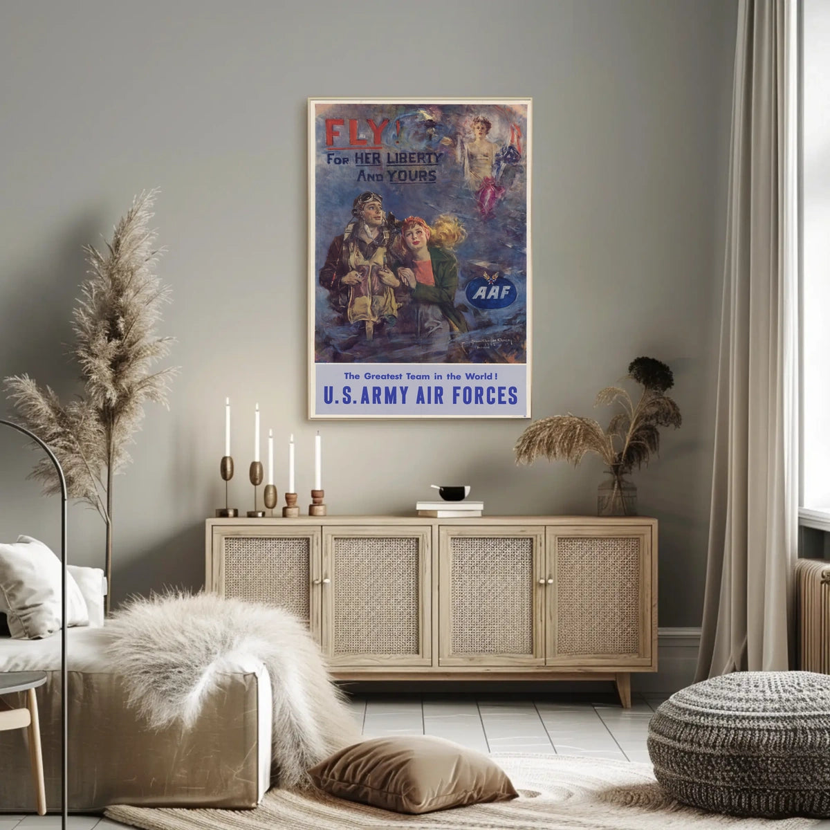 Vibrant Abstract Canvas: Unique Artistic Poster