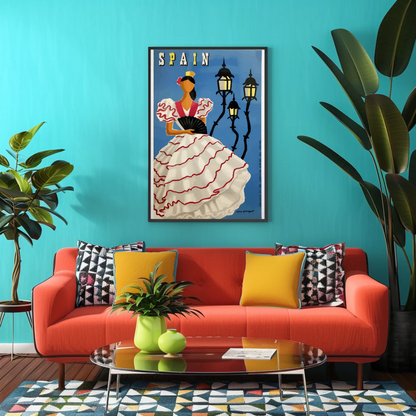 Spain Flamenco Travel Poster
