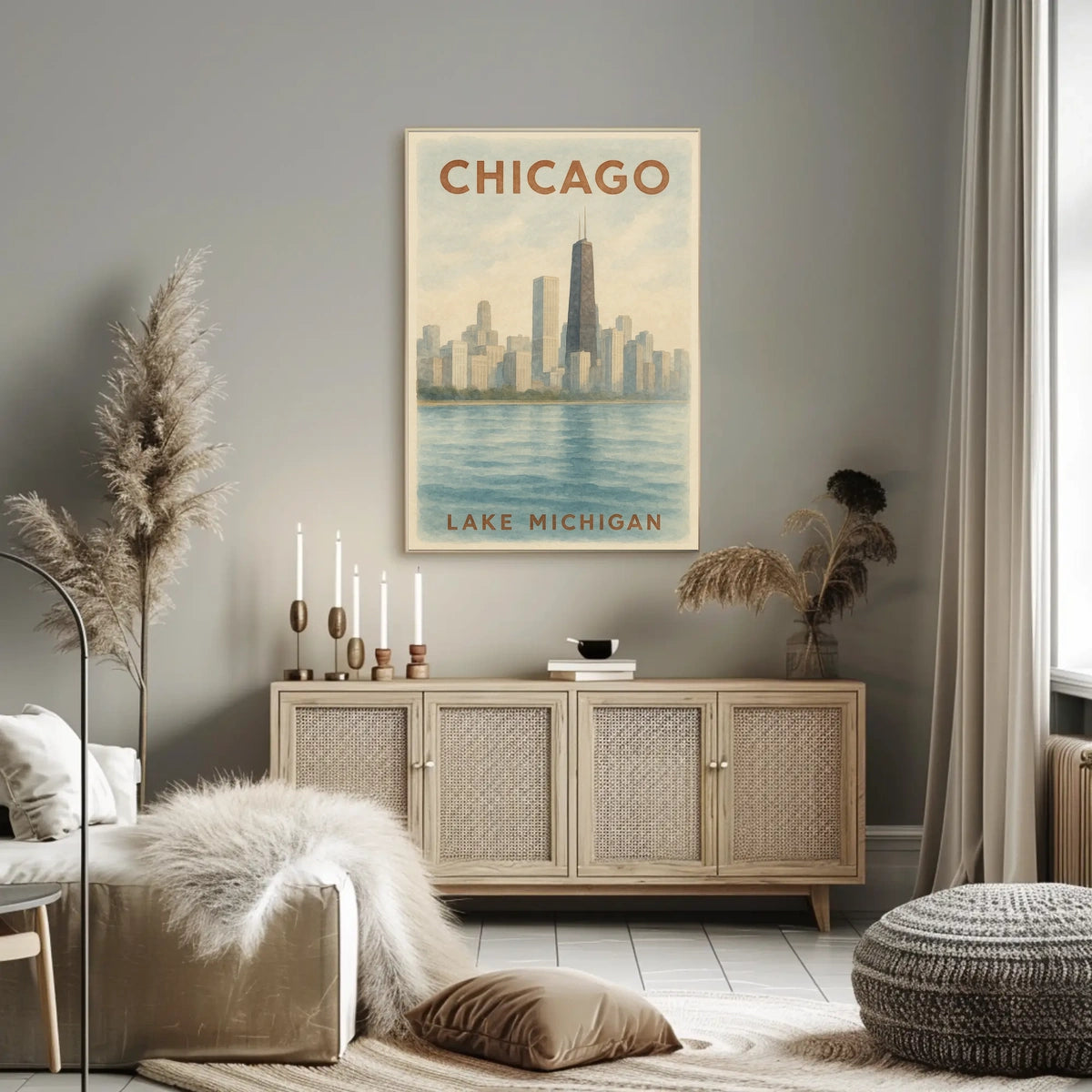 Chicago Skyline Poster