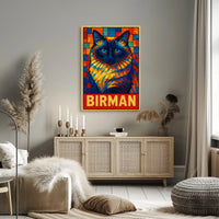 Birman Cat Art Poster