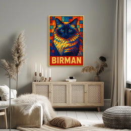 Birman Cat Art Poster