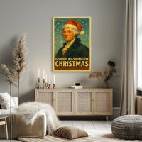 George Washington Christmas Poster