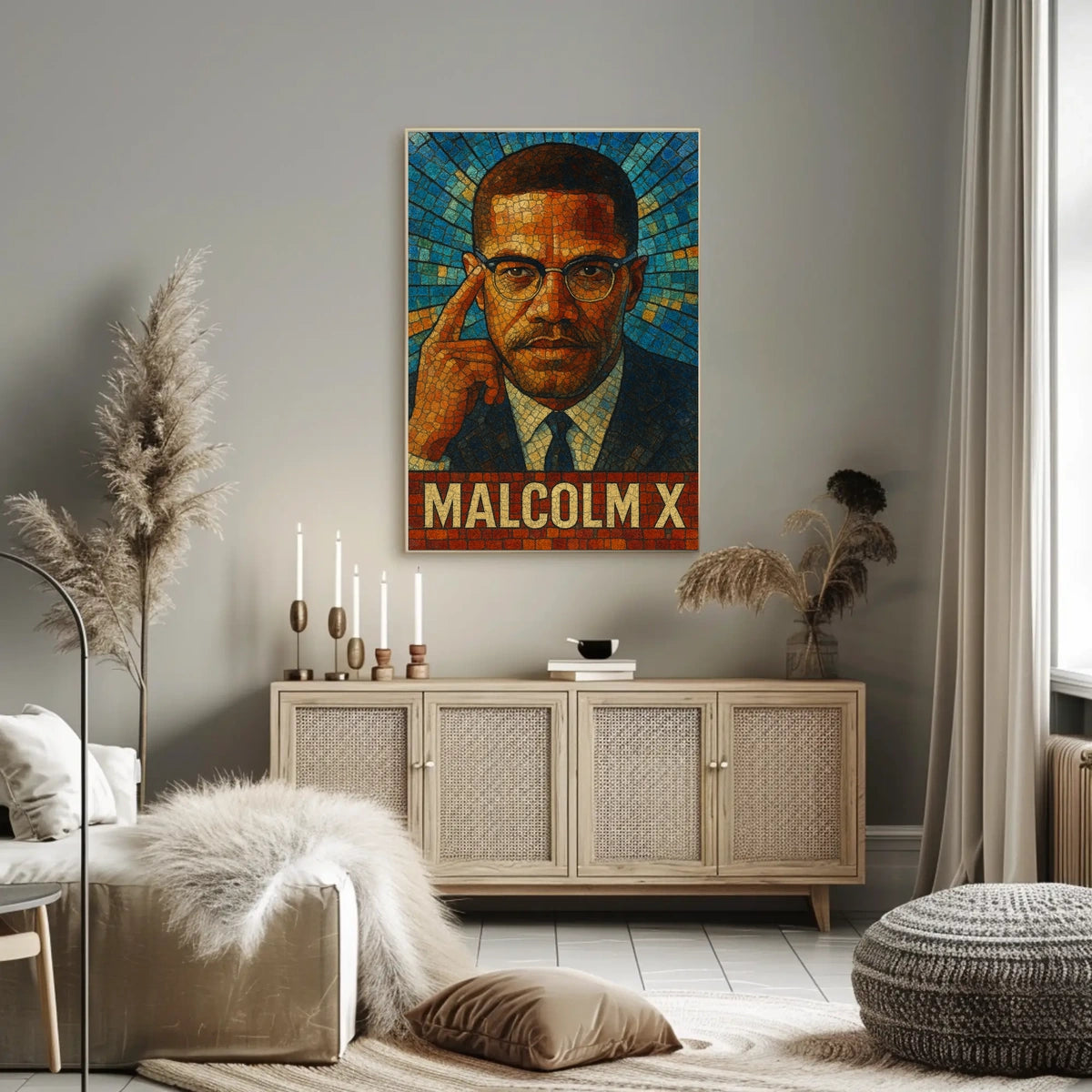 Malcolm X Iconic Leader Poster