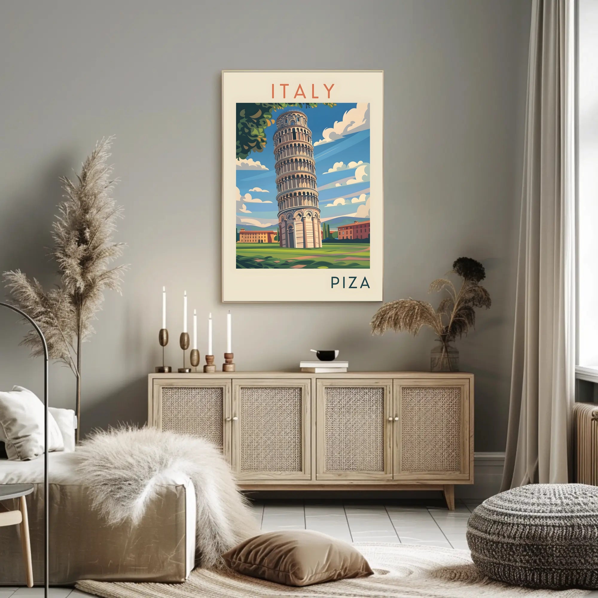 Leaning Tower of Pisa Poster