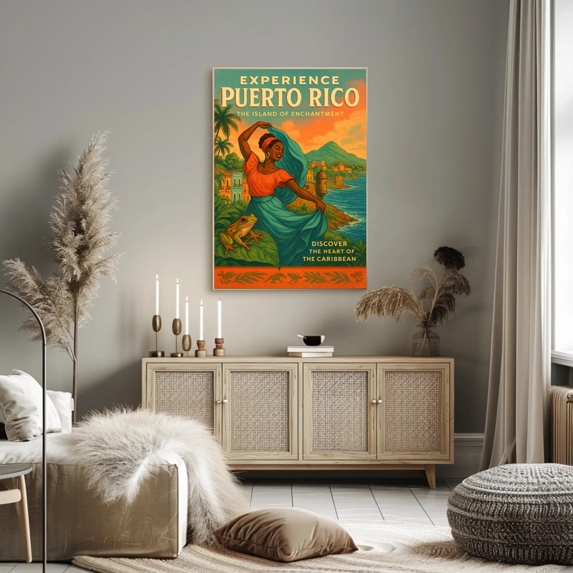 Discover Puerto Rico's Charm with Travel Poster