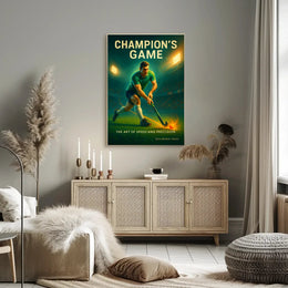 Champion's Game Dynamic Sports Action Poster PosterGoat