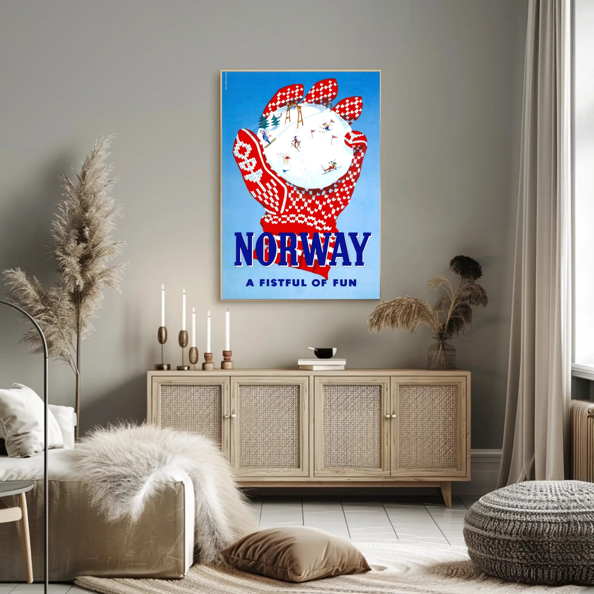Norway: A Fistful of Fun Poster PosterGoat