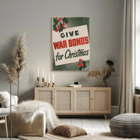 Give War Bonds for Christmas Poster Art Print PosterGoat