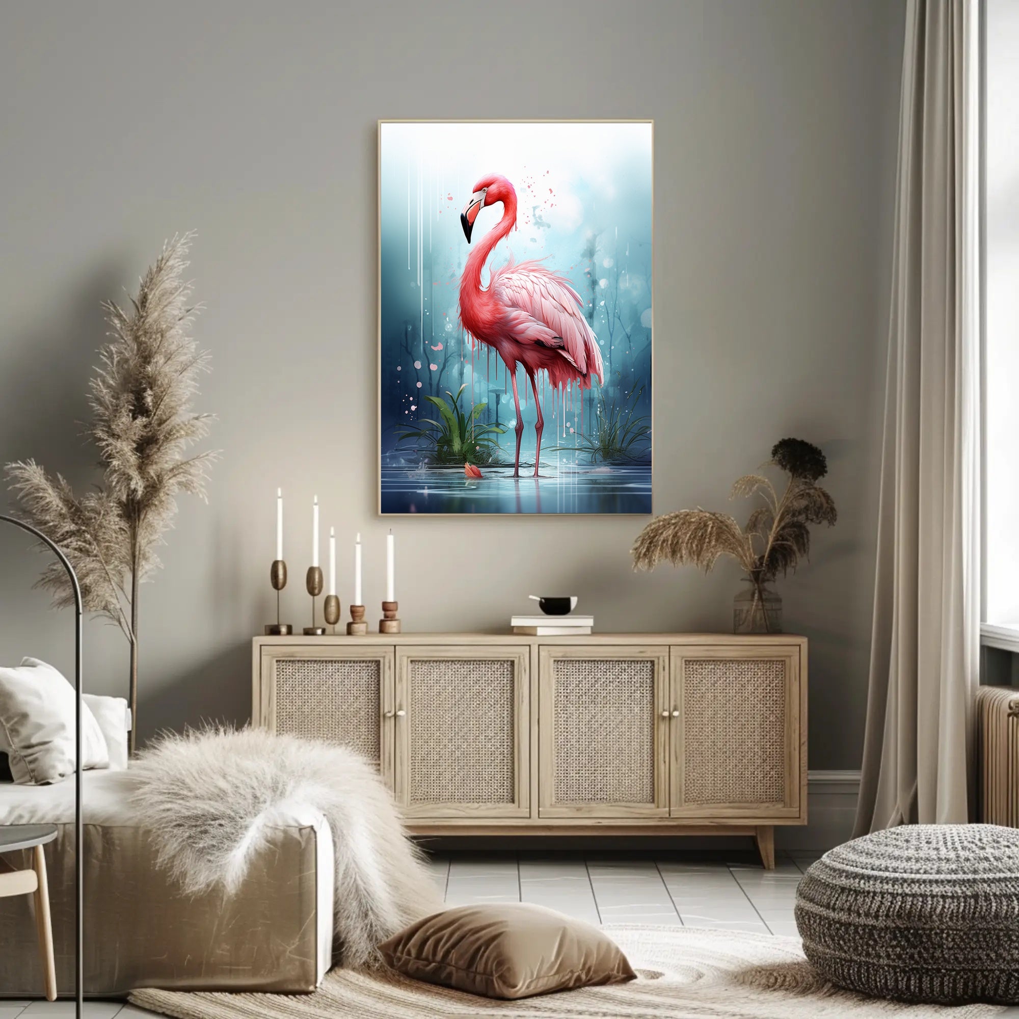 The Majestic Flamingo Poster