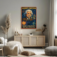 Albert Einstein Theory Of Relativity Poster