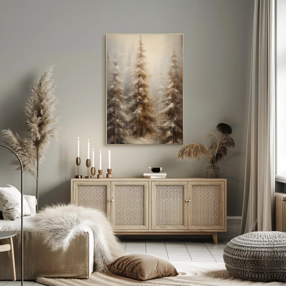 Winter Forest Serenity Poster