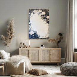 Gothic Skulls And Roses Poster