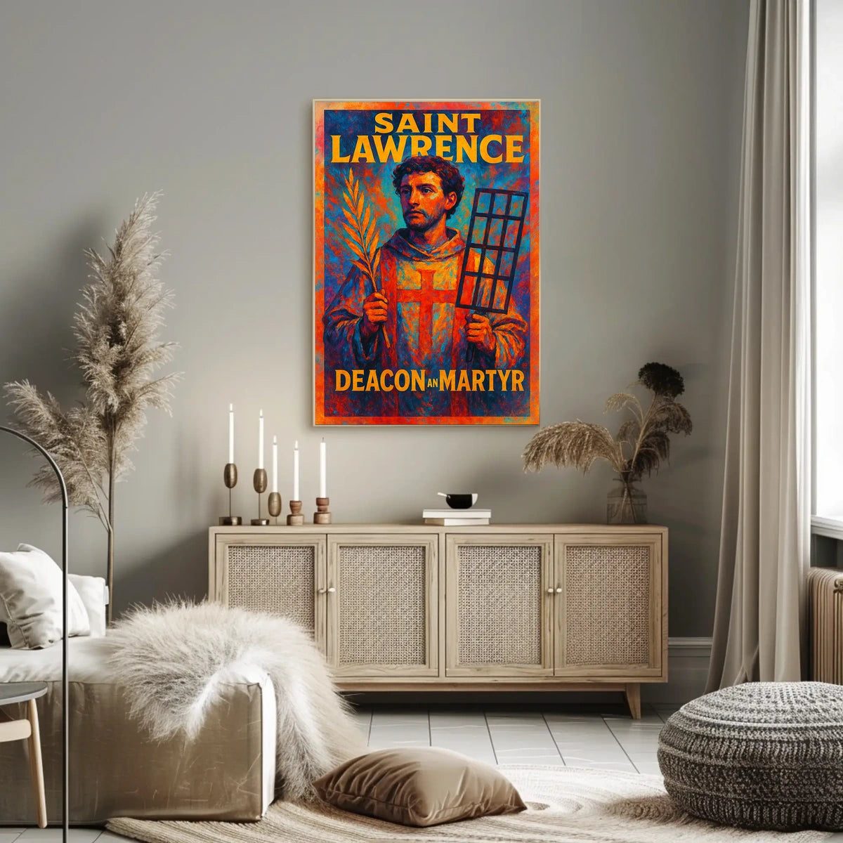 Saint Lawrence Deacon and Martyr Poster