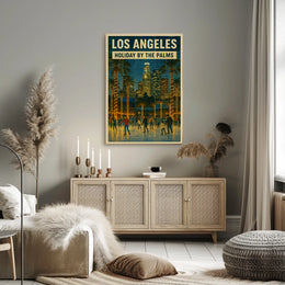 Holiday By The Palms In Los Angeles Poster