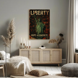 Liberty Hope In Concrete Poster