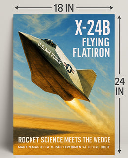 X-24B Flying Flatiron Poster PosterGoat