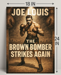 Joe Louis The Brown Bomber Poster PosterGoat