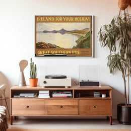Ireland Killiney Bay Vintage Art Poster PosterGoat