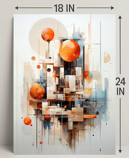 Abstract Geometric Composition Abstract Poster PosterGoat