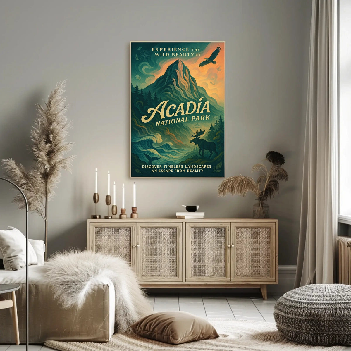 Discover The Beauty Of Acadia Poster