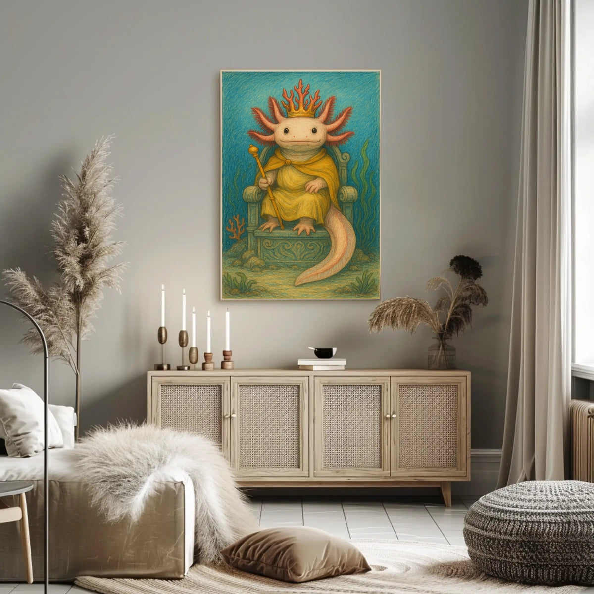 The Aquatic Monarch Poster