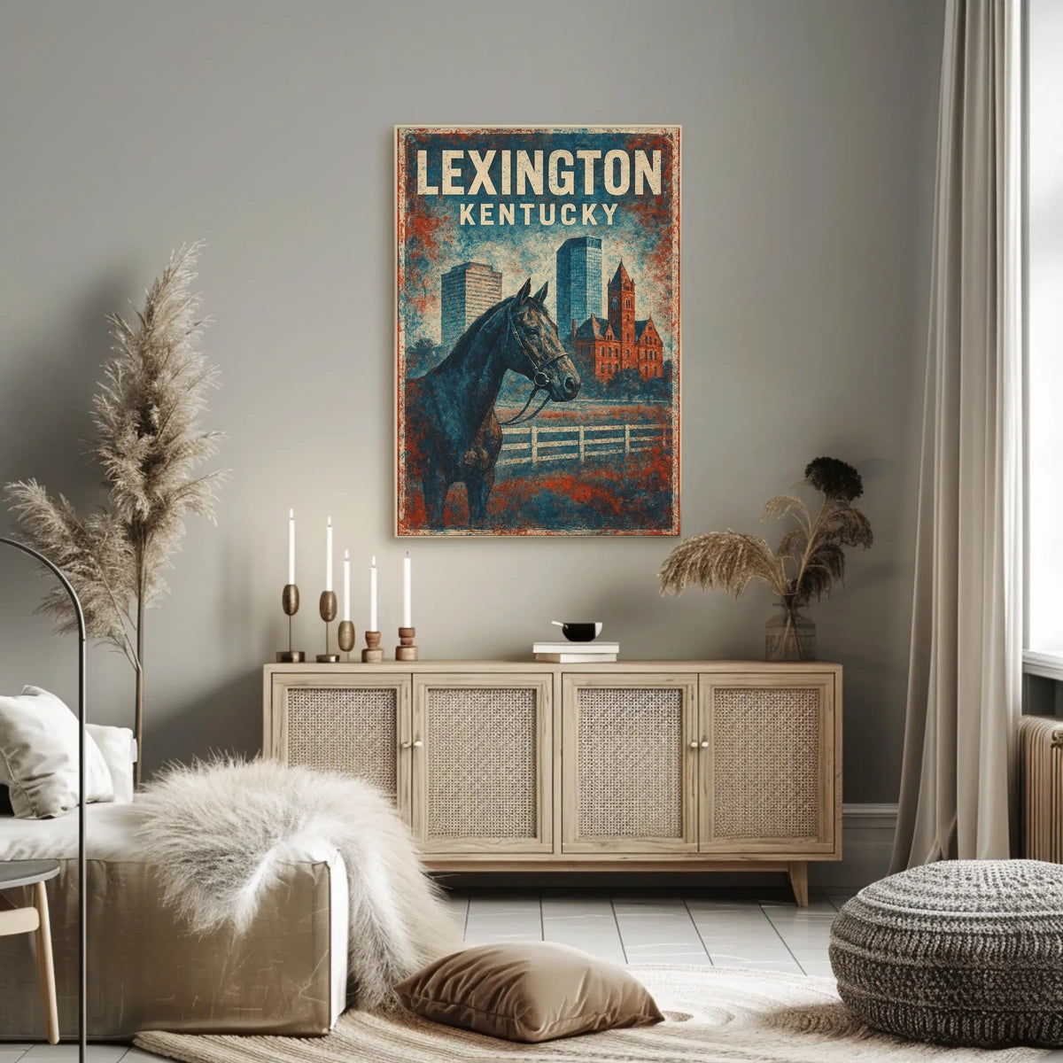 Lexington Equestrian Culture Enthusiast Vintage Poster