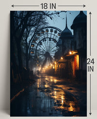 Eerie Carnival Night Poster