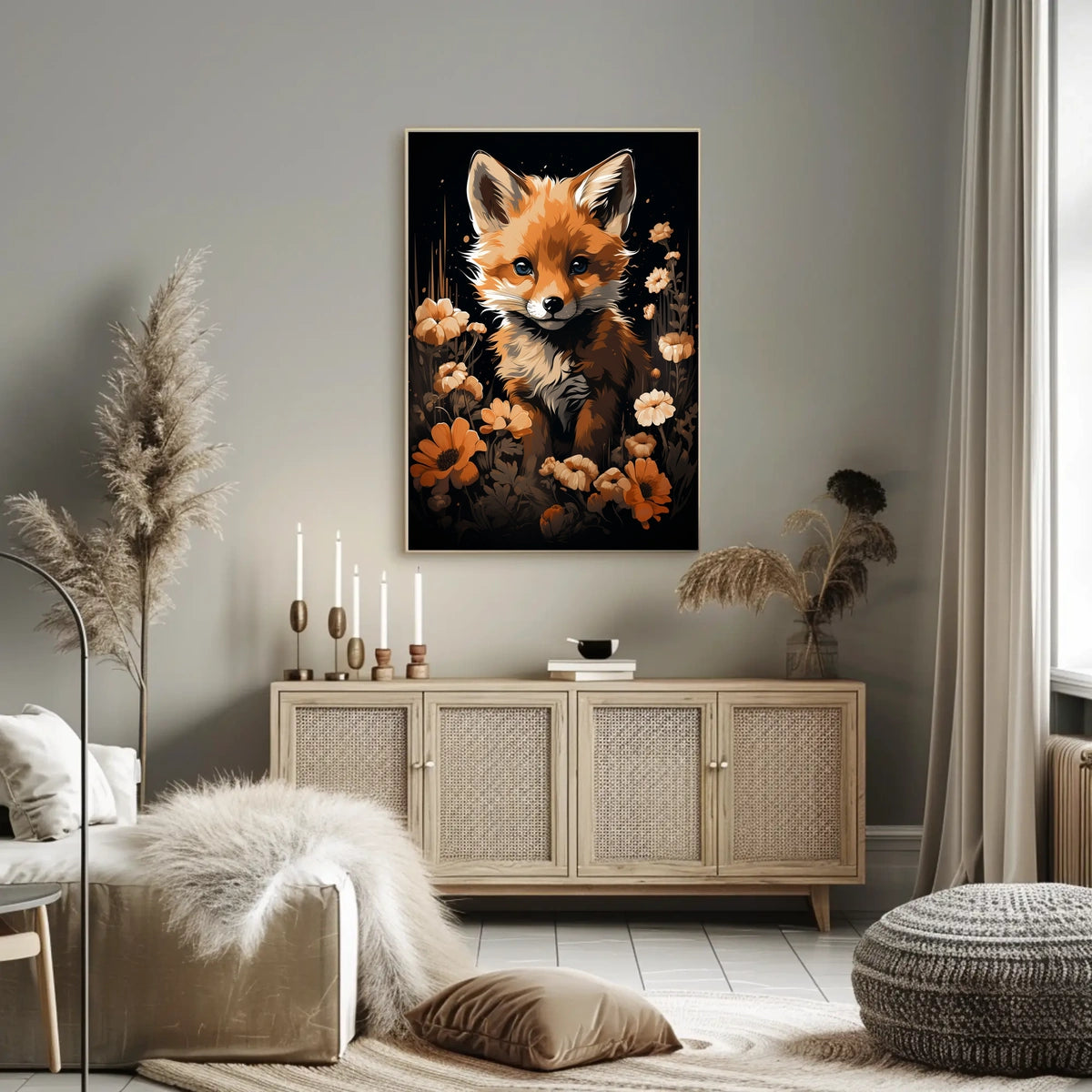 Enchanted Fox in Bloom