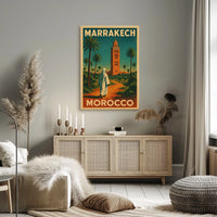 Marrakech Travel Poster