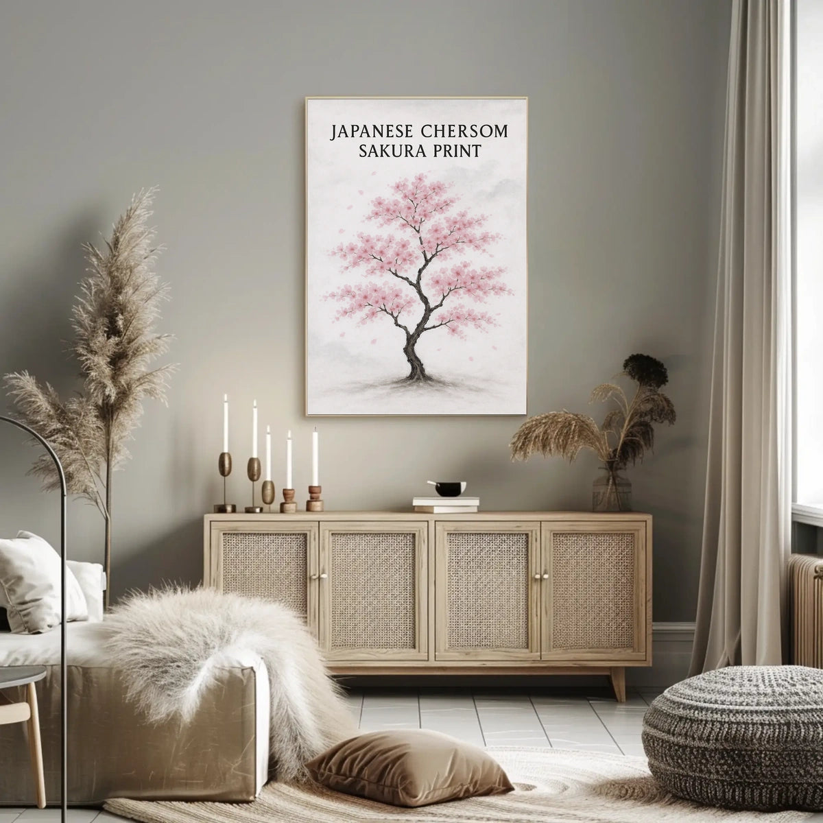 Japanese Sakura Print Poster