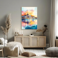 Hungary Budapest Parliament Building River View Poster