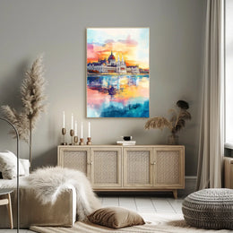 Hungary Budapest Parliament Building River View Poster