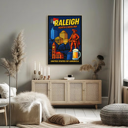 Raleigh, North Carolina Poster PosterGoat
