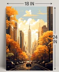 Autumn In The City Poster PosterGoat