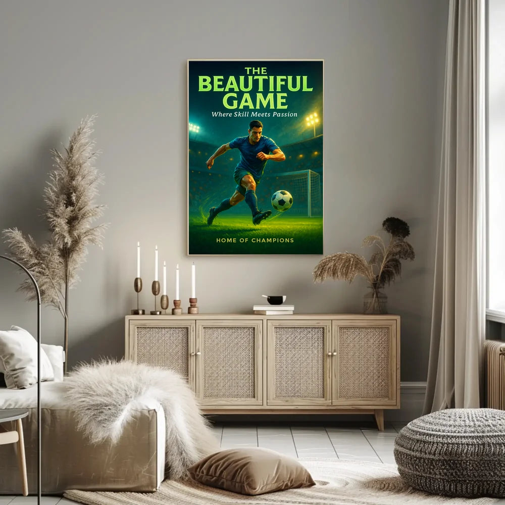 The Beautiful Game Soccer Sports Poster PosterGoat