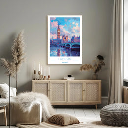 London Skyline Art Poster