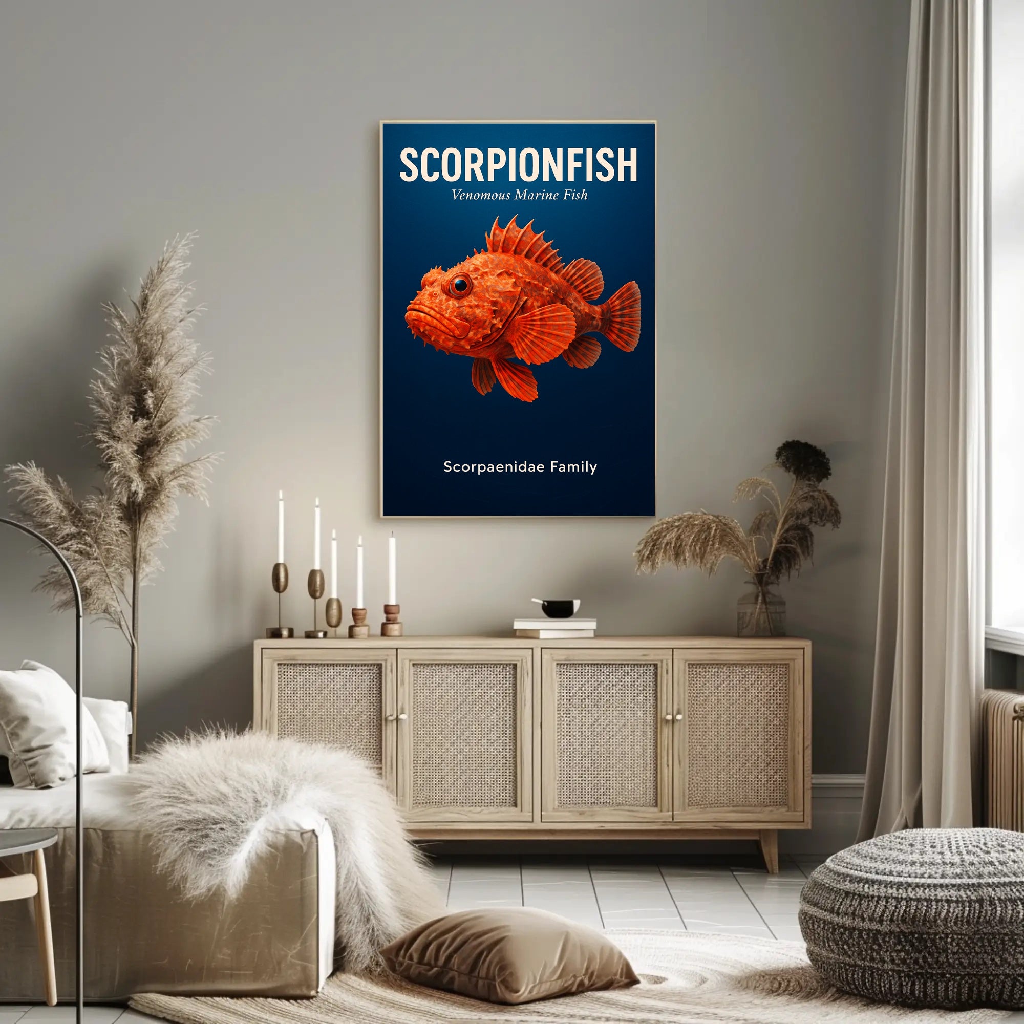 Scorpionfish Venomous Marine Fish Poster PosterGoat