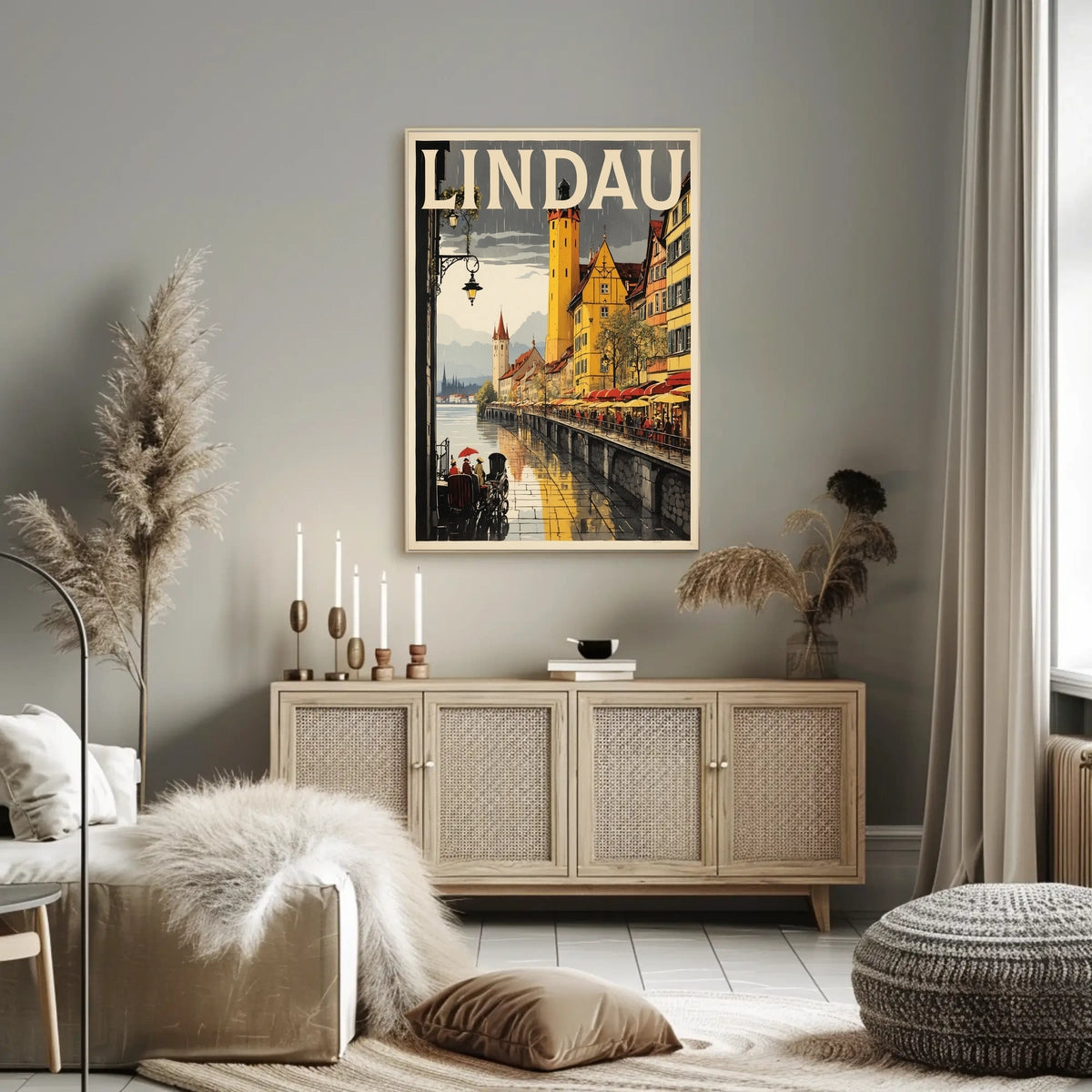 Lindau A Picturesque Lakeside Town Poster