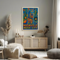 Nashville Music City Poster