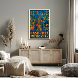Nashville Music City Poster