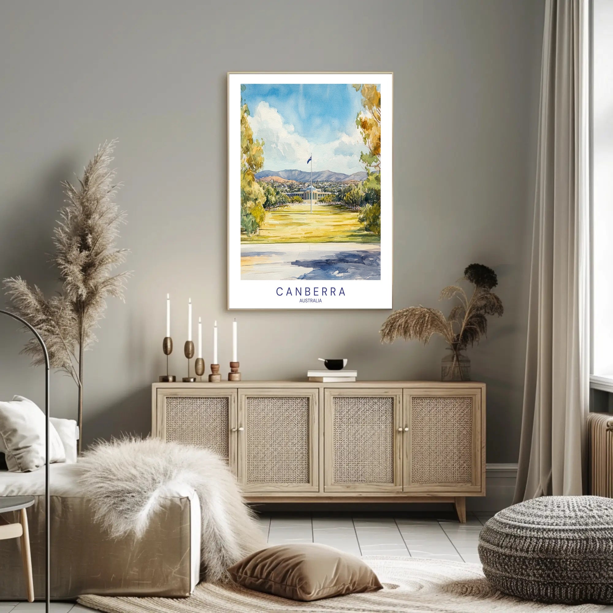 Canberra Scenic View Poster PosterGoat