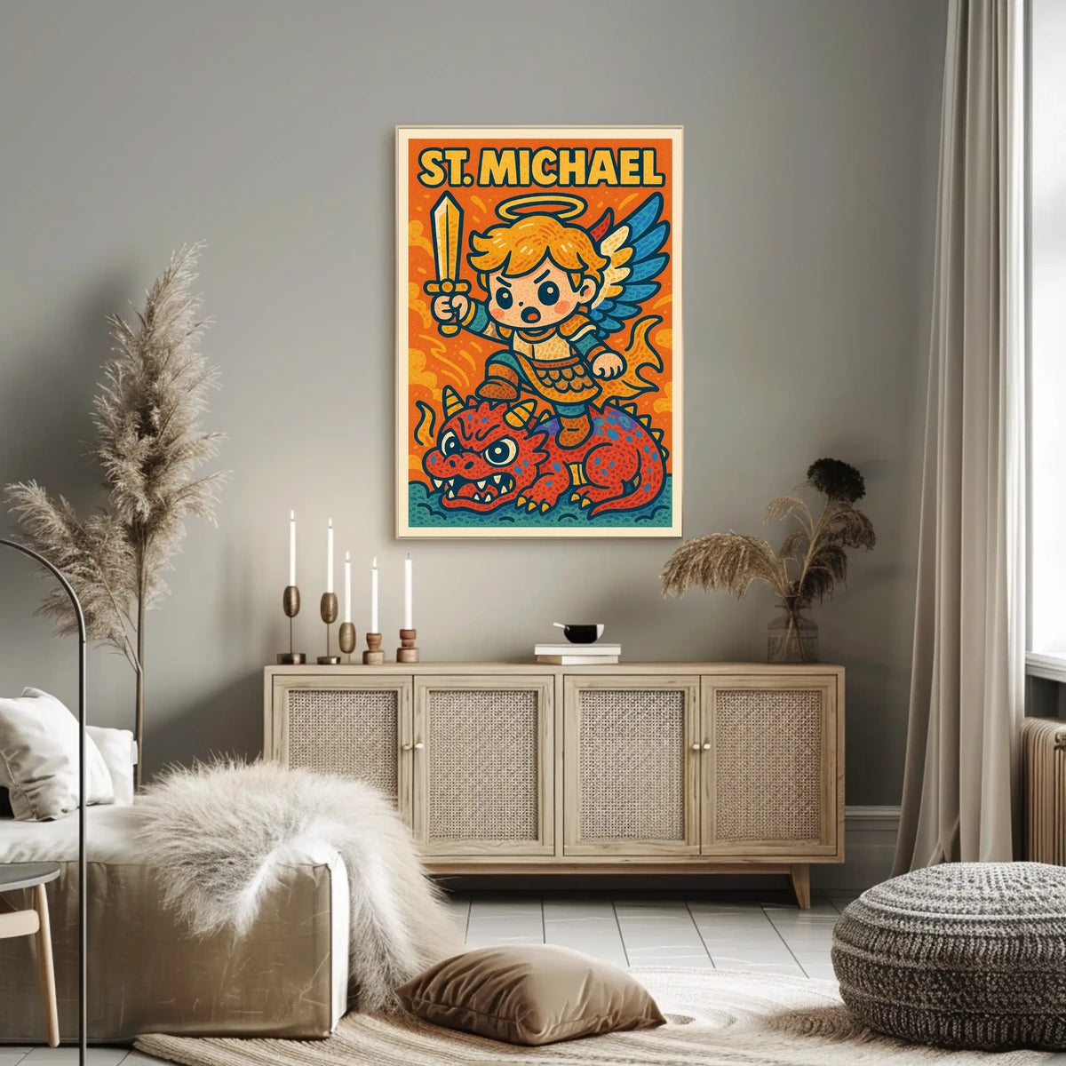 St. Michael The Mighty Protector Poster