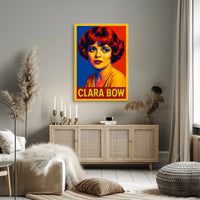 Clara Bow Pop Art Tribute Poster