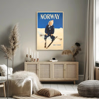Norway Winter Travel Poster PosterGoat