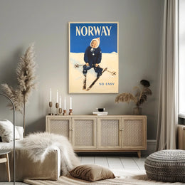 Norway Winter Travel Poster PosterGoat