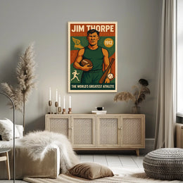 Jim Thorpe Legendary Athlete Poster