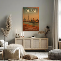 Dubai Poster Discover Tradition Meets Tomorrow Travel Decor